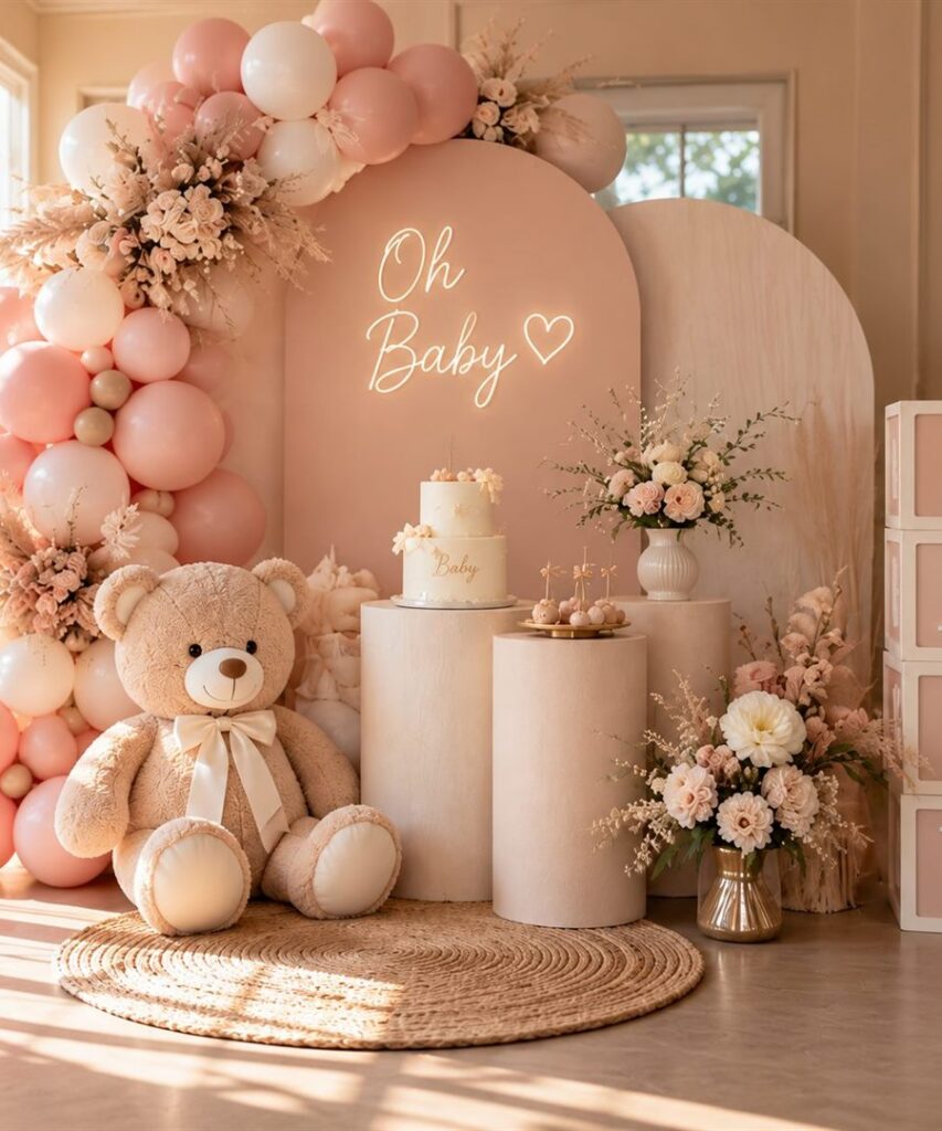 Baby shower organizasyonu dekorasyonu – Nihan Event Studio