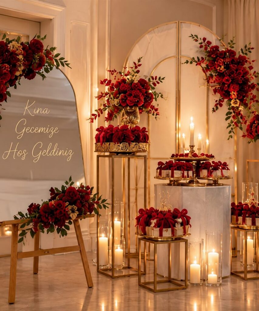Kına ve özel davet organizasyonu dekorasyonu – Nihan Event Studio